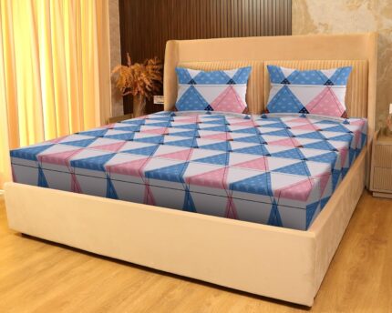 Sanfordz king size bed sheet Pink/Blue