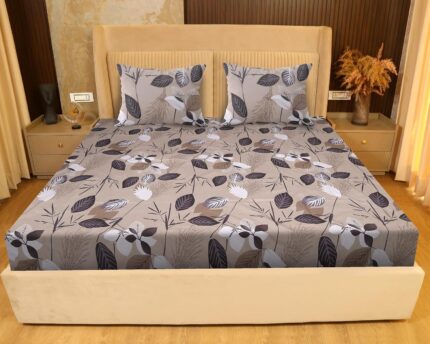 SANFORDZ Queen size bed sheet (SZ-1455-Floral)230*250 Cm