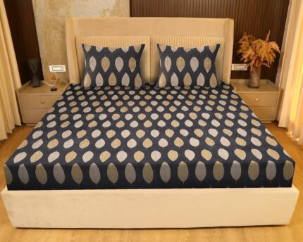 SANFORDZ king size bed sheet (SZ-1360-beige/brown) 250*275cm